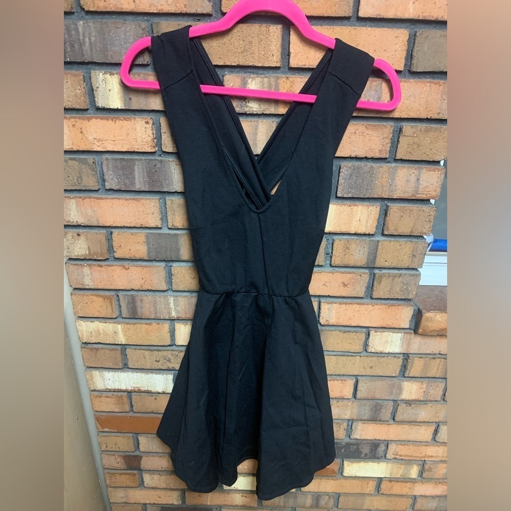 Lulu's Classic Criss Cross Back Mini Dress
